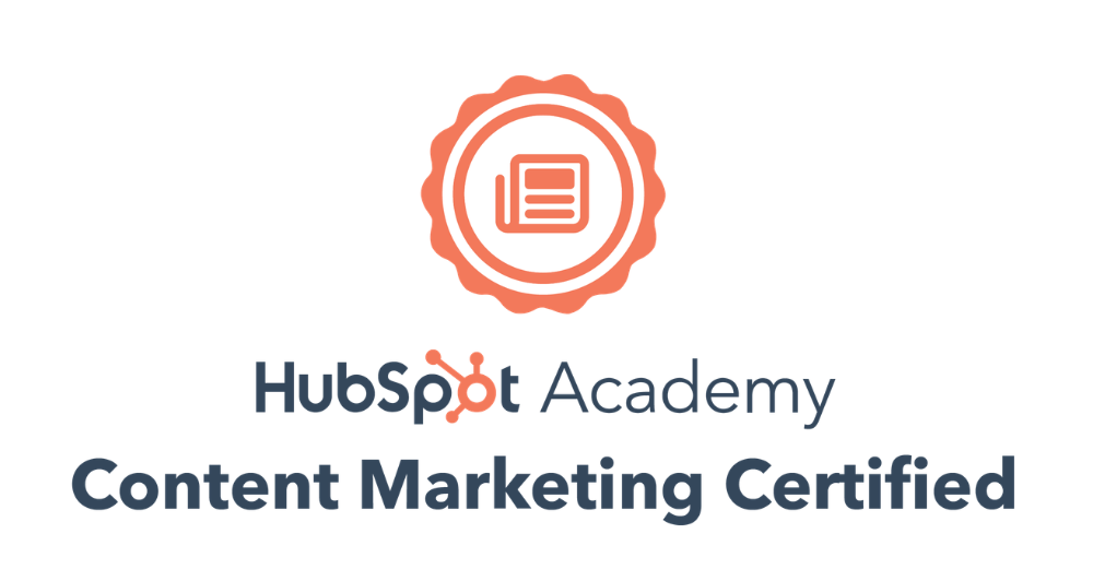 HubSpot Content Marketing Certification